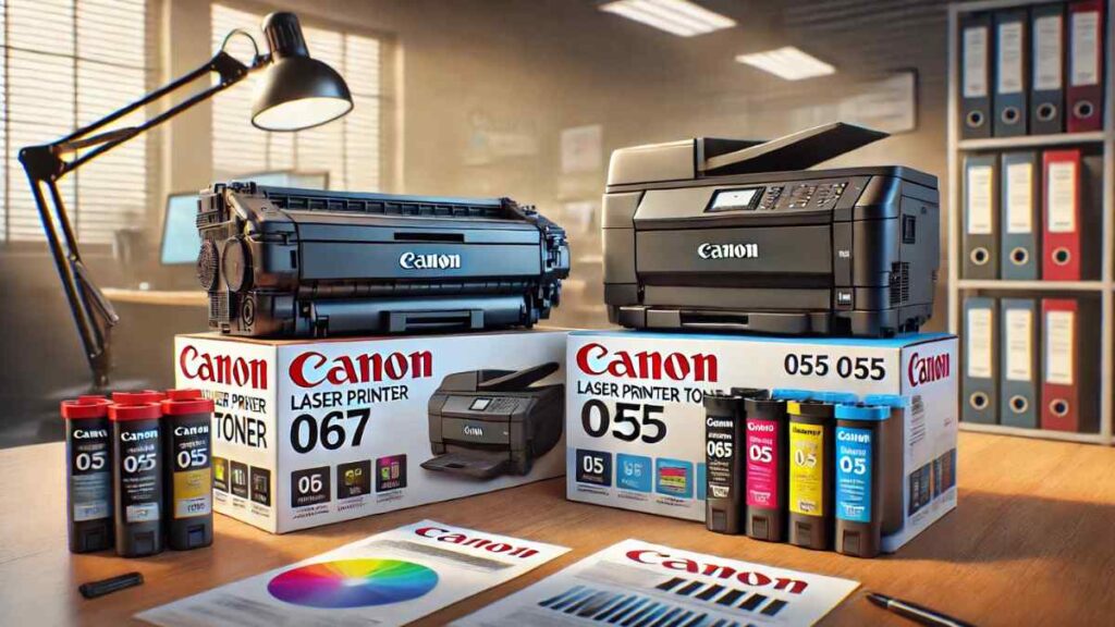 How is Canon 067 Toner and 055 Toner Different